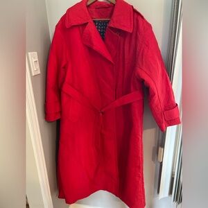 Vintage Red Removable Liner Coat Fits M-XL